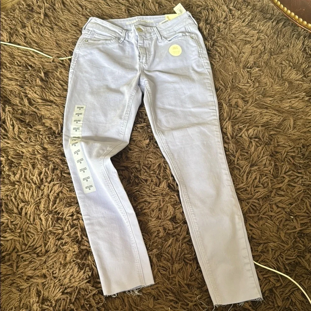Old navy Light purple super skinny rockstar Jeans size 6 NWT